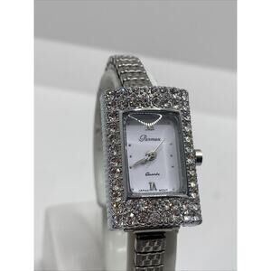 Vintage Womens Parmex Watch Stretch Band Is Worn New Battery